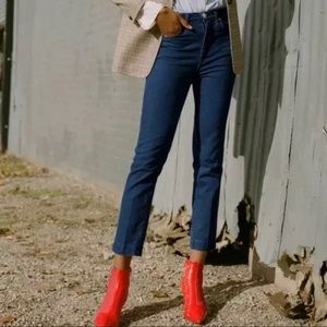 NWT high waisted rag and bone cigarette crop jean